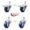 Service Caster 3 Inch Solid Polyurethane Wheel Swivel 1/2 Inch Stem Caster Total Lock Brake, 2PK SCC-TSTTL20S314-SPUS-121315-2-S-2 - alternate 5